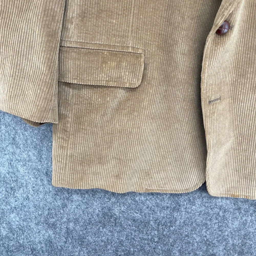 Brooks Brothers Corduroy Blazer Mens 44R Sport Coat Two Button Made in USA